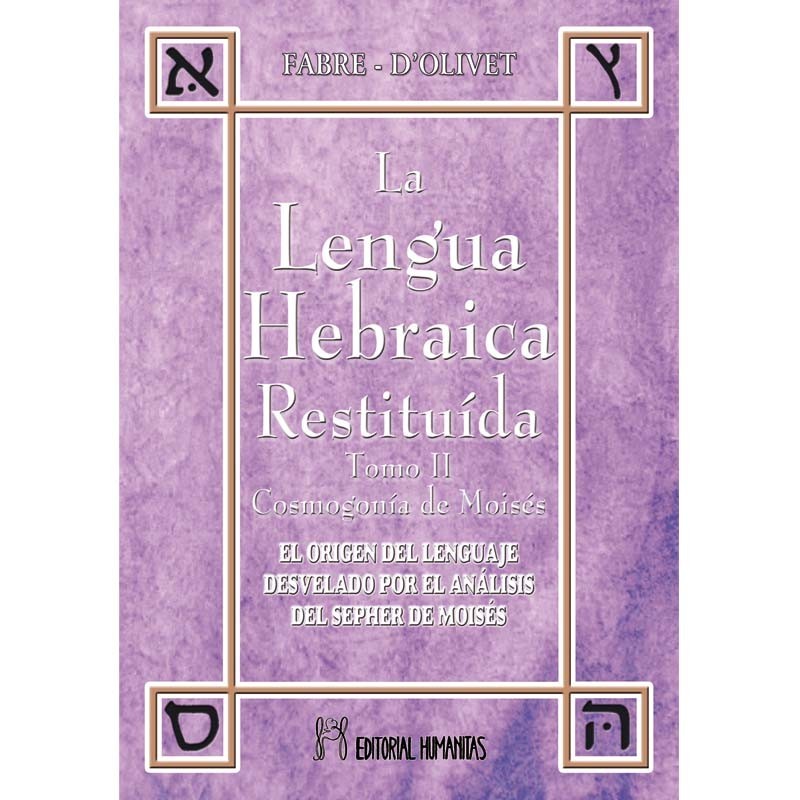 portada del libro Lengua hebraica restituida -tomo II-